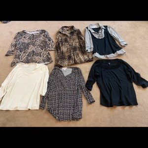 Women’s Blouses size 1X Lot of 6